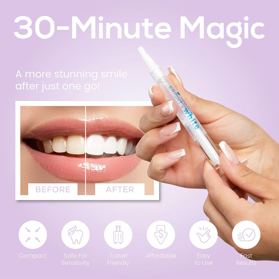 Teeth Whitening Pen & Strips Bundle